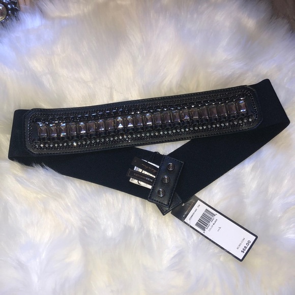 BCBGMaxAzria Accessories - BCBGMAXAZRIA stone and metal chain belt